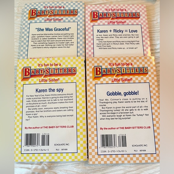 Babysitter: Little Sister Set # 13-16 scholastic with duster case - Picture 2 of 5